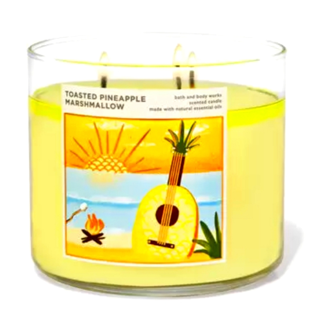 B&BW's Toasted Pineapple Marshmallow 3Wick Candle